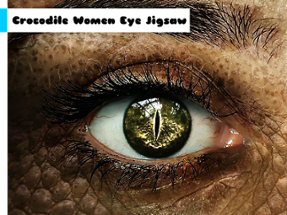 Crocodile Women Eye Jigsaw Image