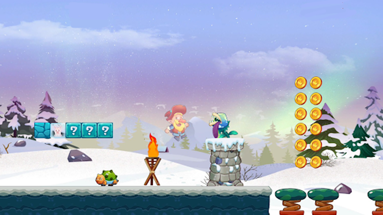Bin's Adventure - running game screenshot