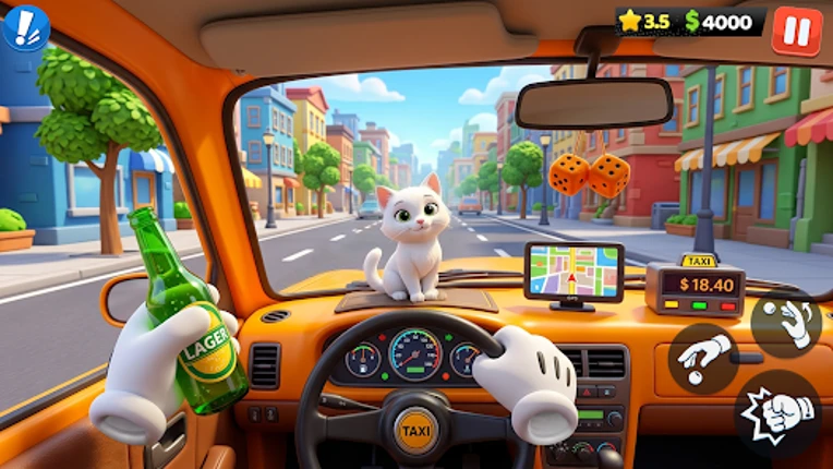 Taxi Driver: Crazy City Game screenshot