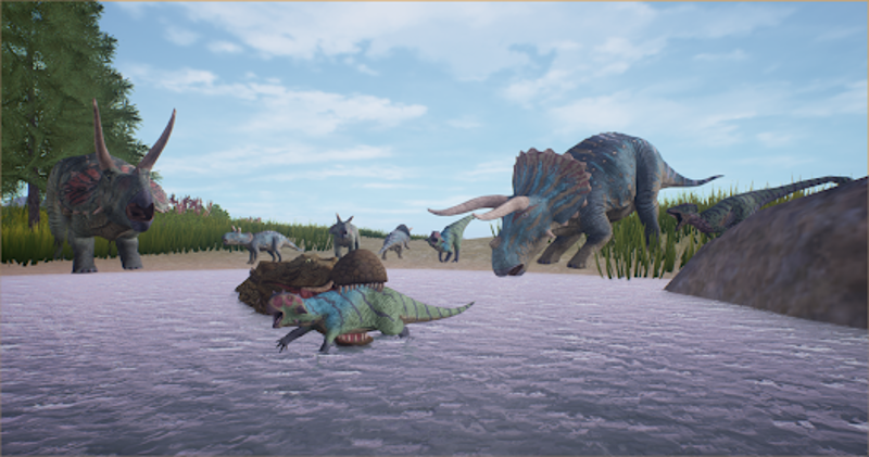 The Cursed Dinosaur Isle: Game Image