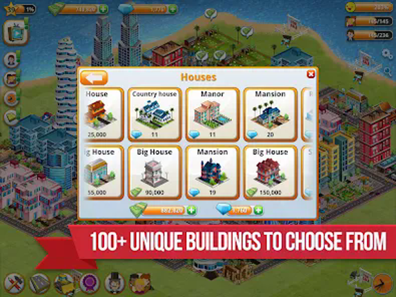 Village Island City Simulation Image