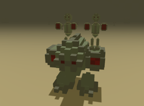 Red Voxel Image