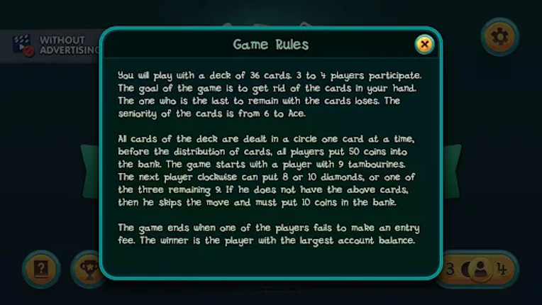 Nine Card Game online offline screenshot
