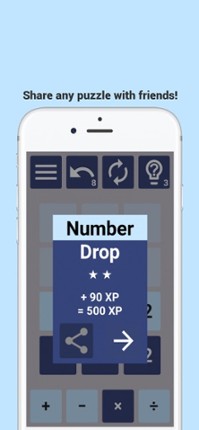 Math Solving Game NumberDrop screenshot