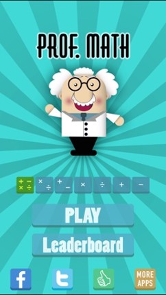 Prof. Math - an addictive arithmetic game screenshot