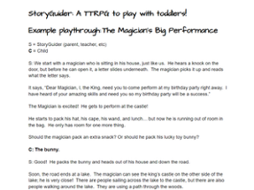 StoryGuider: A TTRPG to play with toddlers! Image