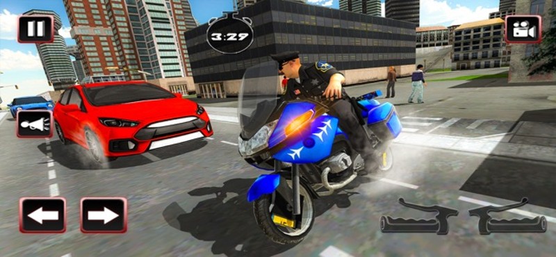 Traffic Cop Motorbike Rider 3D screenshot