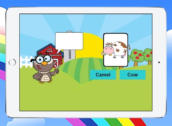 Baby animals first words fun learning education game Image