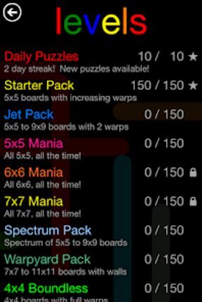 Flow Free: Warps Image