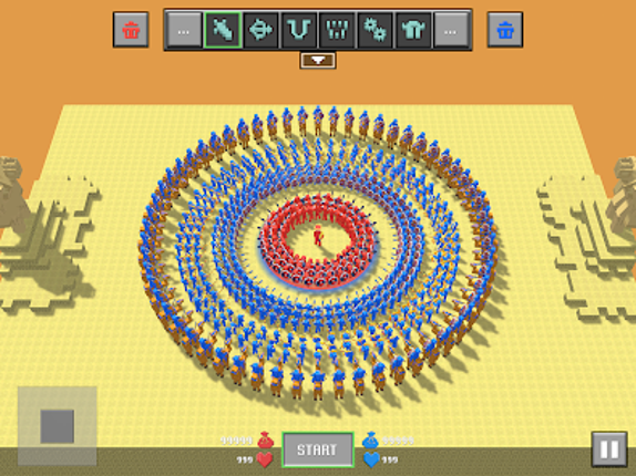 Blocky Ragdoll Battle screenshot