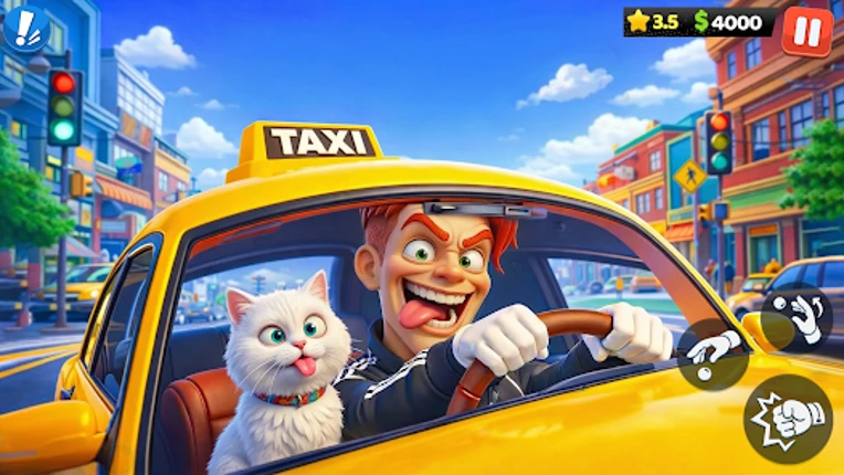 Taxi Driver: Crazy City Game Image