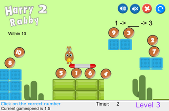 HarryRabby 2 Elementary Math - Missing number in a sequence screenshot