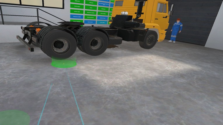 Truck Preparation For Driving VR Training screenshot