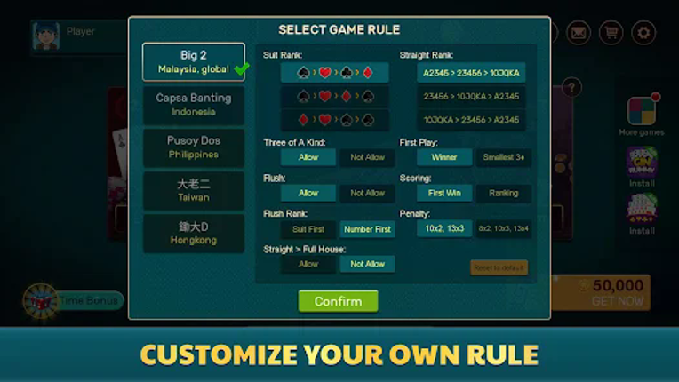 Big 2 Offline - Pusoy Dos screenshot