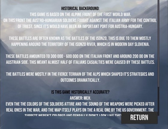 Battles of Isonzo screenshot