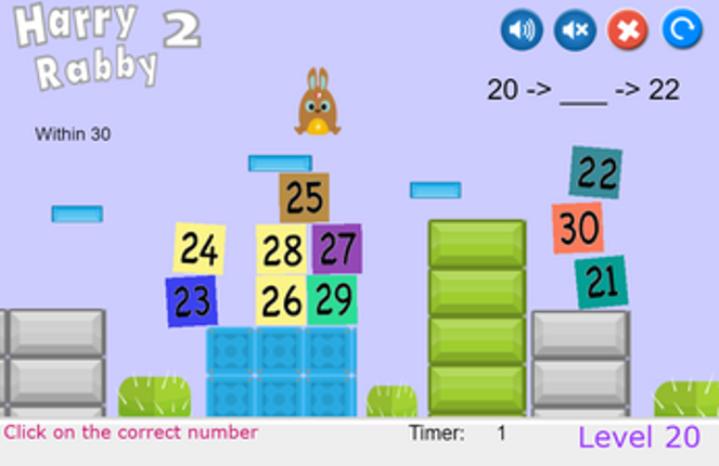 HarryRabby 2 Elementary Math - Missing number in a sequence screenshot