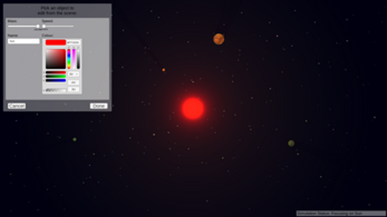 Orbital Mechanics Simulator screenshot