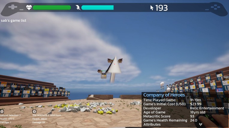 Game Quest: The Backlog Battler screenshot