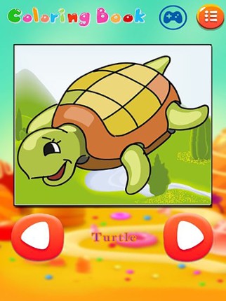 Learning Aquatic Animal Coloring for kids screenshot