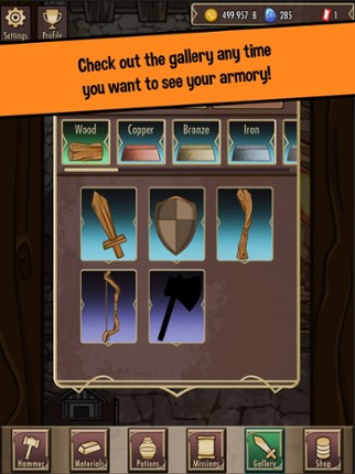 Medieval Clicker Blacksmith screenshot