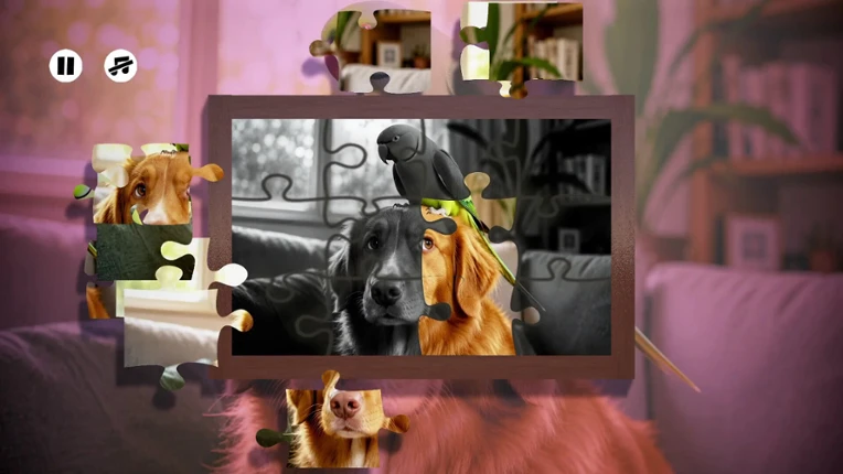 Puzzles Parrots Image