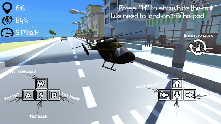 Unmanned helicopter screenshot