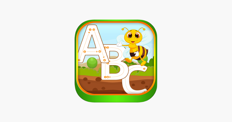 A-Z Alphabet Coloring Tracing Game for kids Image