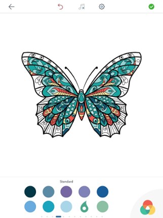 Adult Butterfly Coloring Book screenshot