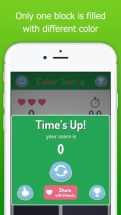 Color Sense - Eye Test, Check Your Vision, Kuku Kube Color Tiles screenshot