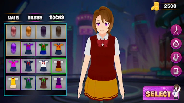 High Schoolgirl Love Life Game Image