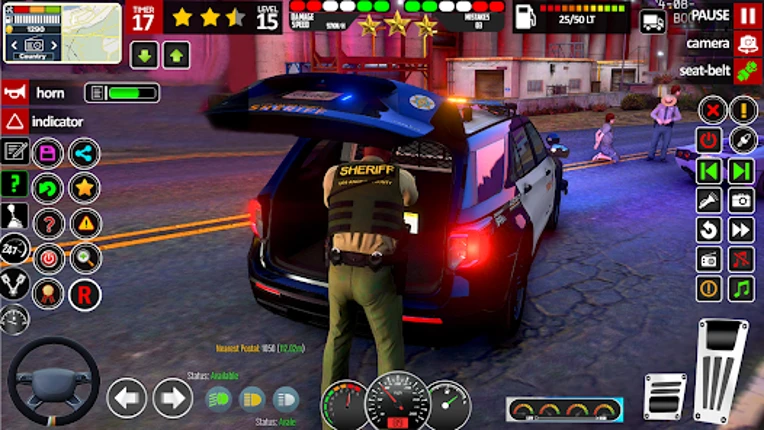 US Police Car Parking Games 3D Image