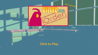 Billed To Order (it's a bird pun) Image