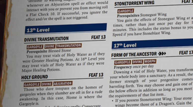 [PF2E] Gothic Ancestries: Gargoyles Image