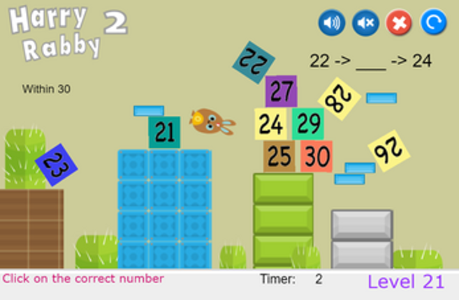 HarryRabby 2 Elementary Math - Missing number in a sequence screenshot