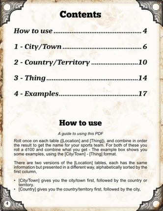 Name Maker - Sports Team Names screenshot