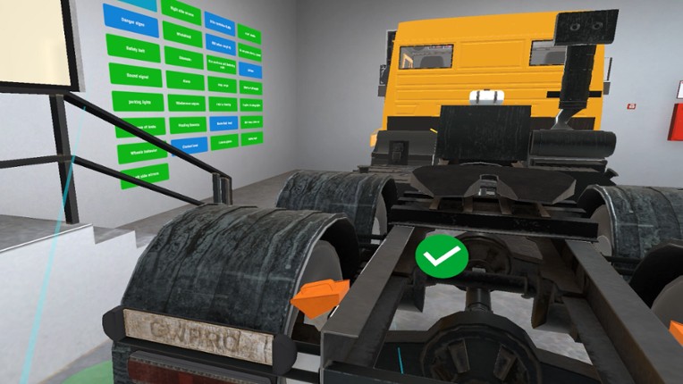 Truck Preparation For Driving VR Training screenshot