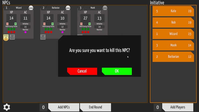 Combat Tracker for Dungeon Masters screenshot