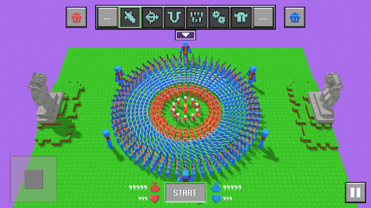 Blocky Ragdoll Battle screenshot
