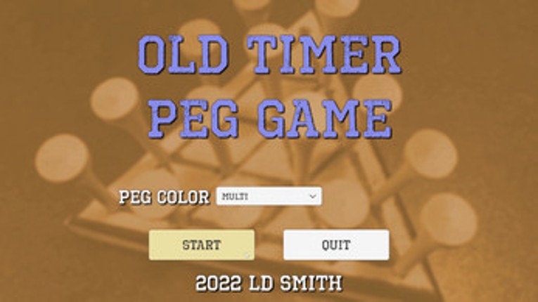 Old Timer Peg Game screenshot