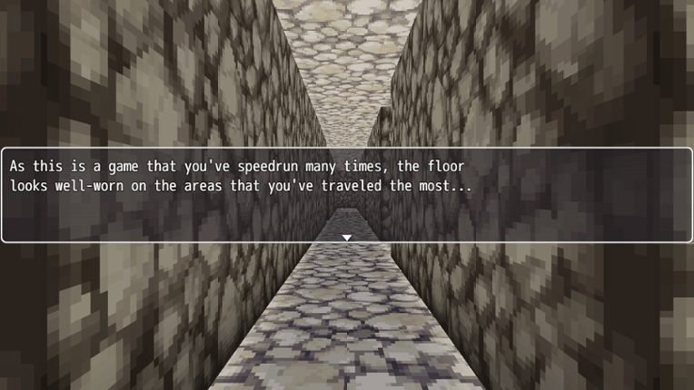 This Is A First Person Dungeon Crawler That You're Speedrunning At An Event Image