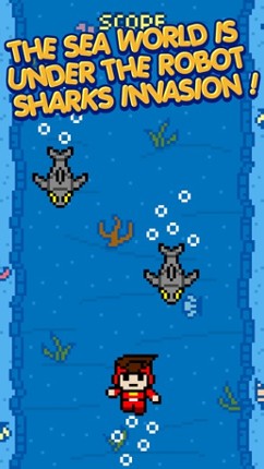 Little Brave Hero Boy : Invincible Deep Blue Sea World Savior Image