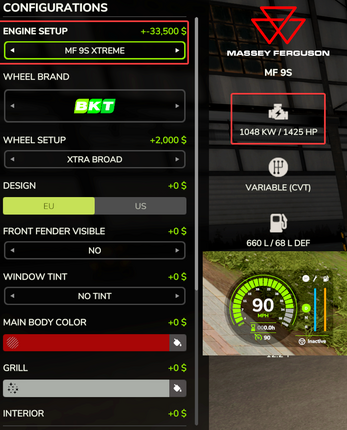 Massey Ferguson 9S Edit Image