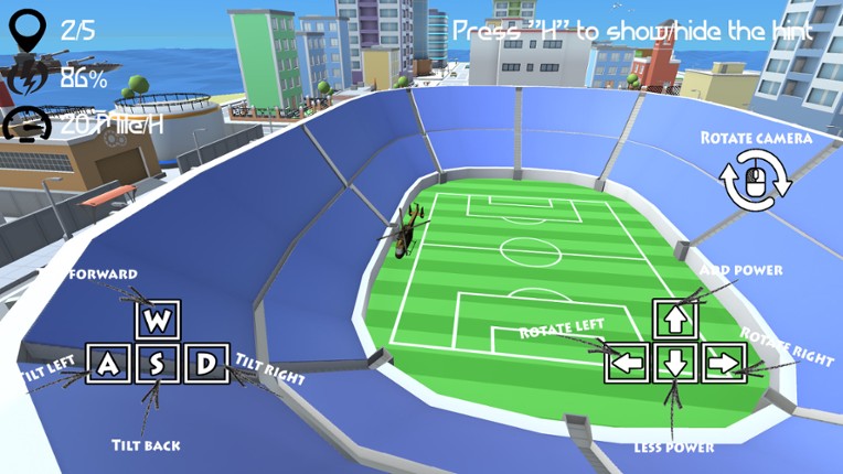 Unmanned helicopter screenshot