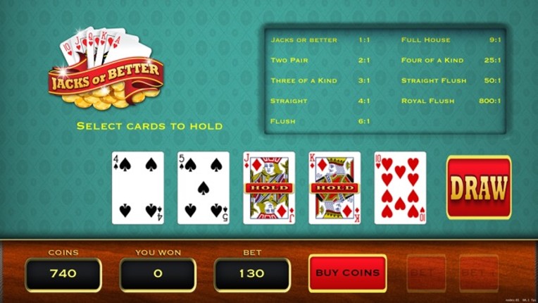 Video Poker ( Jacks or Better) screenshot