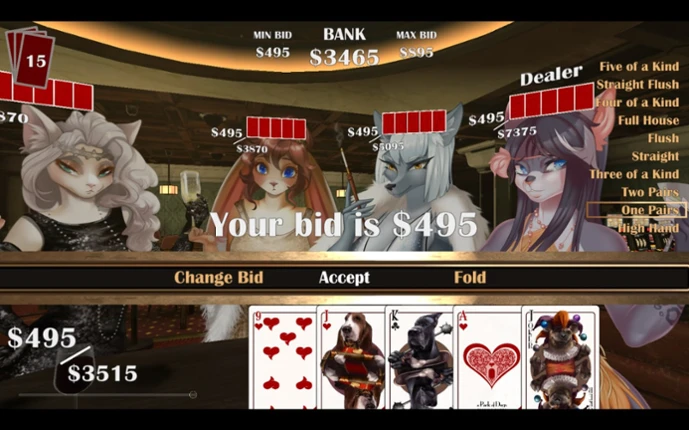 Furry Sex: Poker Image