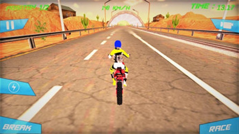 Tricky Bike vs Train Racing Fun Game Image