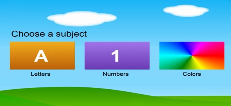 English Letters Numbers Colors Image