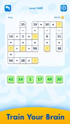 Math Crossword — Number puzzle screenshot