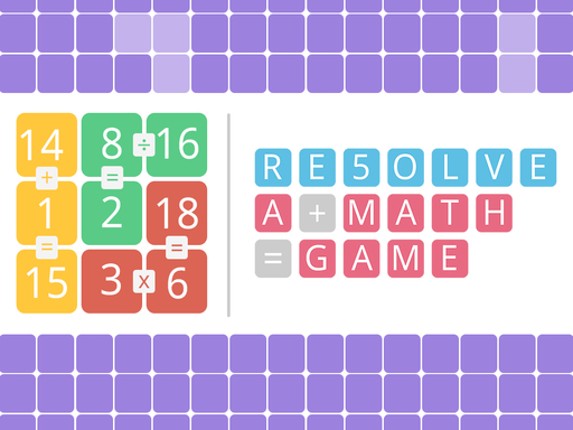 RESOLVE : a math game Game Cover