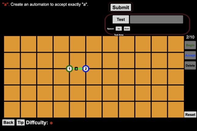 Finite State Automaton Challenges screenshot